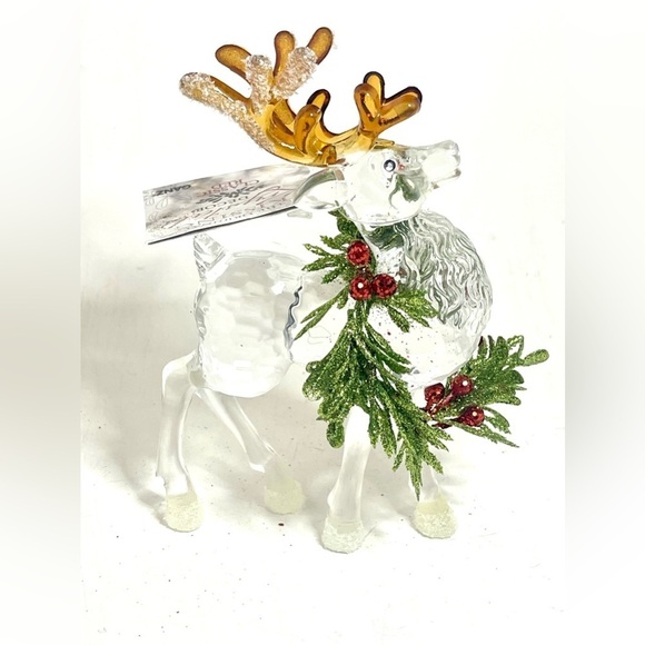 Ganz Kissing Krystals Krystal Mistletoe Reindeer - Picture 4 of 5